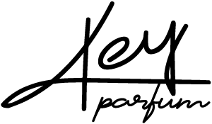 Logo Key Parfum, escrito em preto